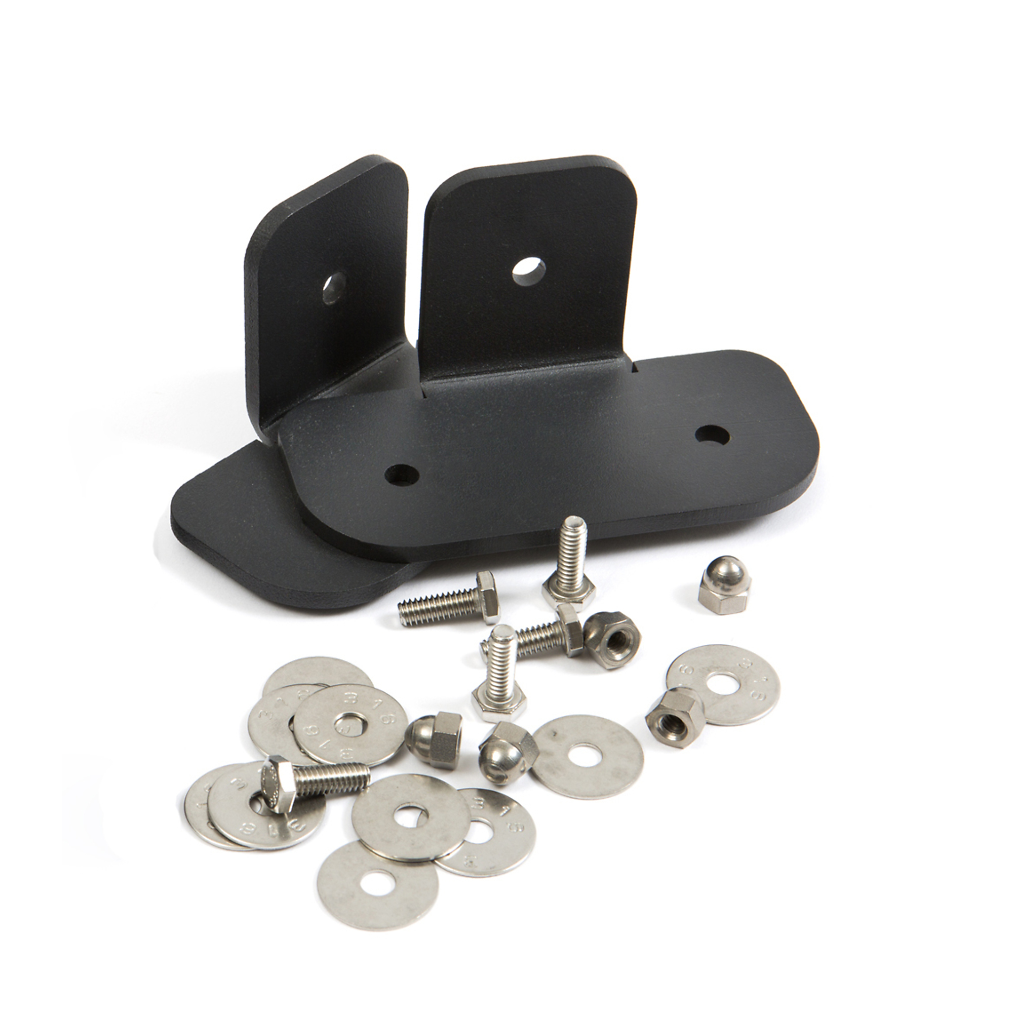 Dakota 283 Kennel Stacking Kit — Stainless Steel Hardware, Model# D2-STACKIT-BLK